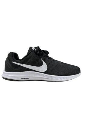 Nike Women's Downshifter 7 852466-010 Black White Lace-Up Sneaker Shoes Size 8.5